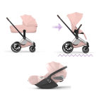 Cybex Trio ePriam Style Chrome-Peach Pink