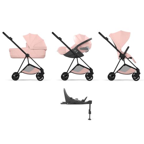 Cybex Mios 4 in 1 Style Matt Black-Peach Pink con Isofix