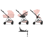Cybex Mios 4 in 1 Style Matt Black-Peach Pink con Isofix