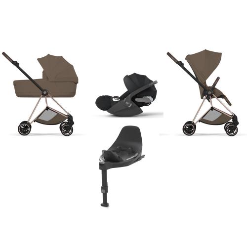 Cybex 4 in 1 Mios Style Rosegold-Coconut Brown con Isofix