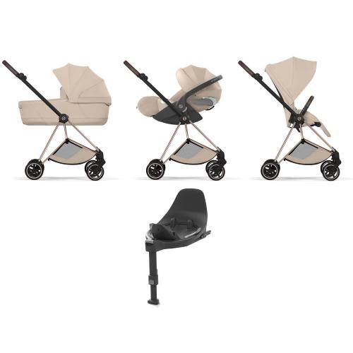 Cybex 4 in 1 Mios Style Rosegold-Cozy Beige con Isofix