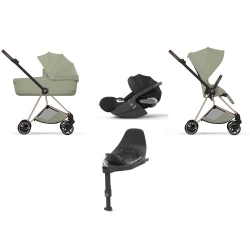 Cybex 4 in 1 Mios Style Rosegold-Sage Green con Isofix