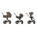 Cybex Trio Priam Style Chrome-Coconut Brown con Cloud T I-Size