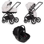 Venicci Set 3 in 1 Claro 2 Vanilla con Tiago Black