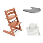 Stokke Seggiolone Tripp Trapp 3 in 1 Terracotta con vassoio