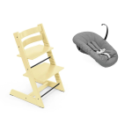 Stokke Seggiolone Tripp Trapp 2 in 1 Lemon Yellow con Newborn Antracite