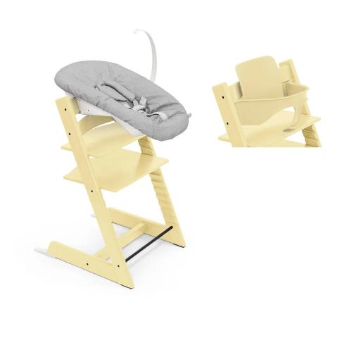 Stokke Seggiolone per neonati Tripp Trapp 3 in 1 Lemon Yellow con Newborn
