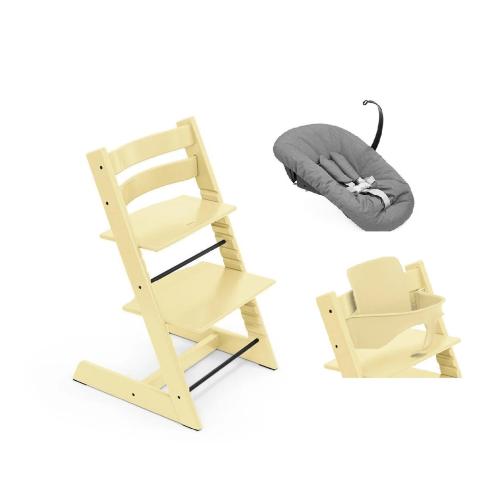 Stokke Seggiolone per neonati Tripp Trapp 3 in 1 Lemon Yellow con Newborn