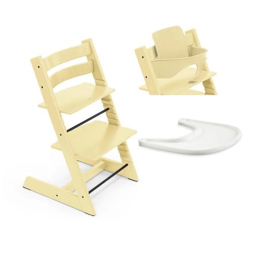 Stokke Seggiolone Tripp Trapp 3 in 1 Lemon Yellow con vassoio