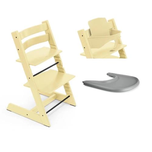 Stokke Seggiolone Tripp Trapp 3 in 1 Lemon Yellow con vassoio