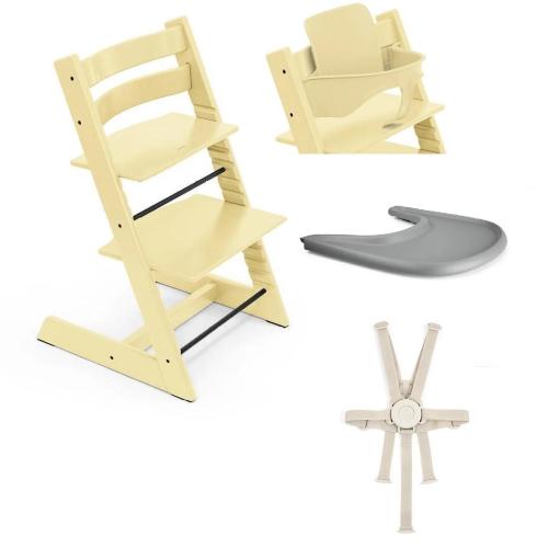 Stokke Seggiolone Tripp Trapp 4 in 1 Lemon Yellow con cinture