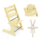 Stokke Seggiolone Tripp Trapp Lemon Yellow con Baby Set e Cinture