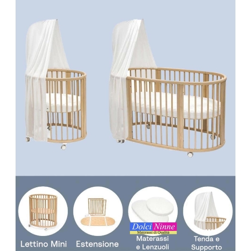 Stokke Kit Sleepi V3 Natural con Materassi Tenda e lenzuoli