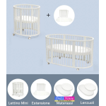 Stokke Kit Sleepi V3 White Culla e Lettino con materassi e lenzuoli