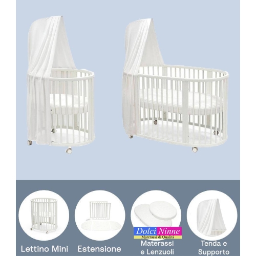 Stokke Kit Sleepi V3 White con Materassi Tenda e lenzuoli