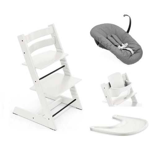 Stokke Kit Nascita neonato Sleepi V3 e Tripp Trapp 4 in 1 White