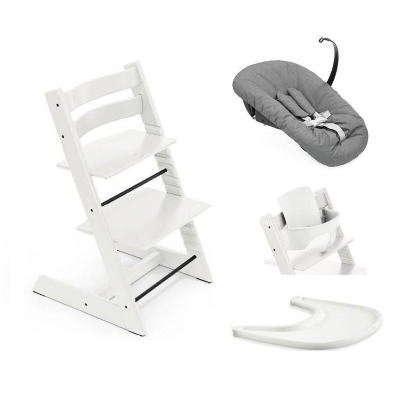 Stokke Kit Nascita neonato Sleepi V3 e Tripp Trapp 4 in 1 White