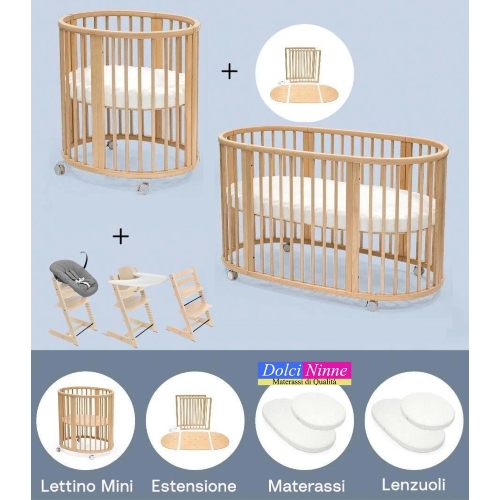 Stokke Kit Nascita neonato con Sleepi V3 e Tripp Trapp 4 in 1 Natural