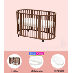 Stokke Letto Sleepi V3 Warm Brown con Materasso e lenzuolo