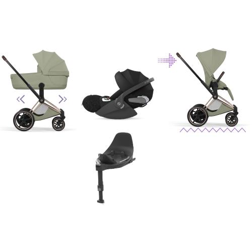 Cybex 4 in 1 ePRIAM Style Rosegold-Sage Green con Isofix
