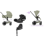 Cybex 4 in 1 ePRIAM Style Chrome-Sage Green con Isofix