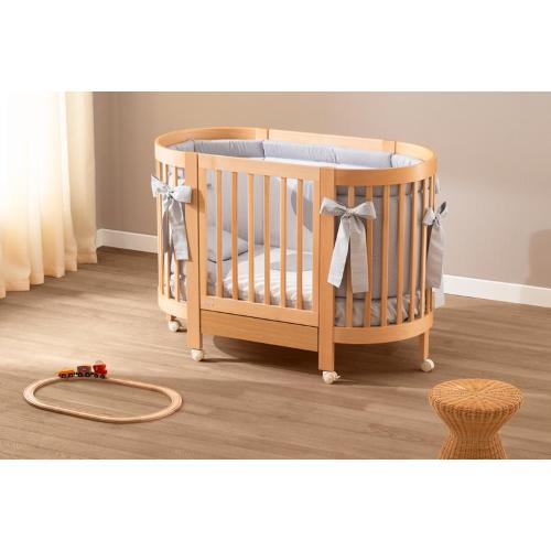 Barimbi Culla e Lettino Ovale Giulia Naturale