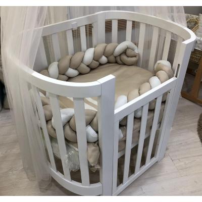 Culla ovale evolutiva Ovaly Bianca con materassi