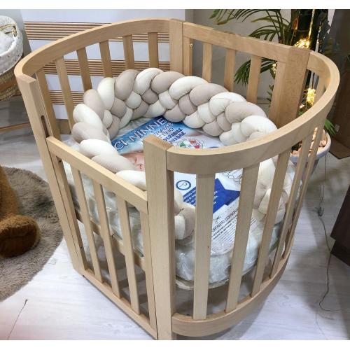 Culla ovale evolutiva Ovaly Naturale con materassi