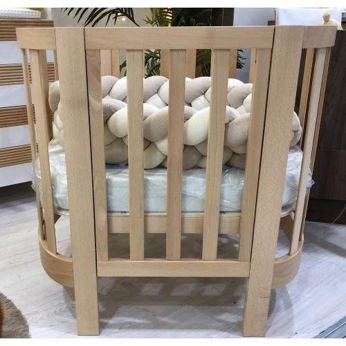 Culla ovale evolutiva Ovaly Naturale con materassi