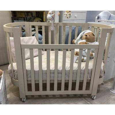 Culla ovale evolutiva Ovaly Tortora con materassi