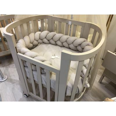 Culla ovale evolutiva Ovaly Tortora con materassi