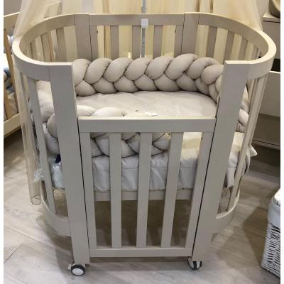 Culla ovale evolutiva Ovaly Tortora con materassi