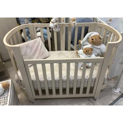 Culla ovale evolutiva Ovaly Tortora con materassi