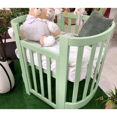 Culla ovale evolutiva Ovaly Salvia con materassi