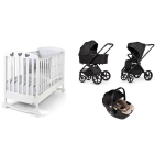 Kit Nascita VENICCI TINUM Upline 3 in 1 Onyx e Lettino Simply