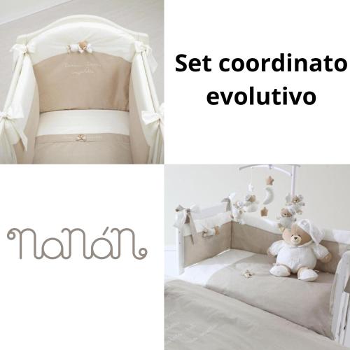 Nanan Set Coordinato evolutivo culla lettino Tato-Sabbia