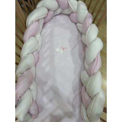 Coordinato Evolutivo 3pz Orsetto Rosa con Treccia bicolore