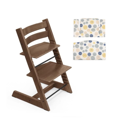 Stokke Sedia Tripp Trapp Warm Brown con cuscino