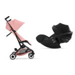 Cybex Travel System Libelle Blk Candy Pink con Cloud G I-Size