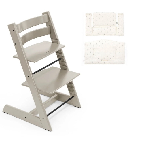 Stokke Sedia Tripp Trapp Cashmere Grey con cuscino