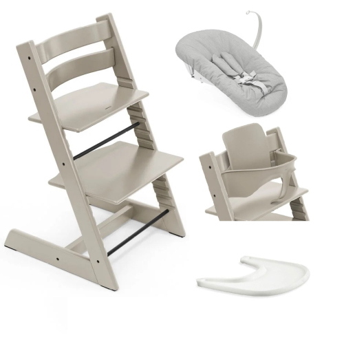 Stokke Seggiolone per neonati Tripp Trapp 4 in 1 Cashmere Grey