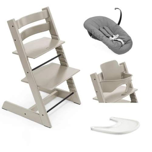 Stokke Seggiolone per neonati Tripp Trapp 4 in 1 Cashmere Grey