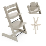 Stokke Seggiolone Tripp Trapp Cashmere Grey con Baby Set e Cinture