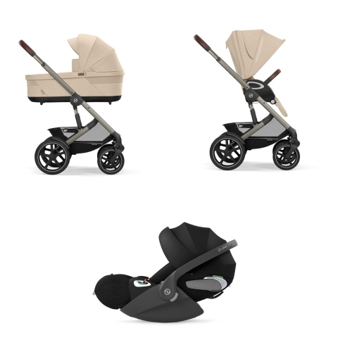 Cybex Trio Talos S Lux Tpe Almond Beige con Cloud T I-Size