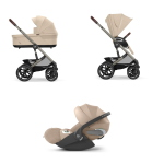 Cybex Trio Talos S Lux Tpe Almond Beige con Cloud T I-Size Plus