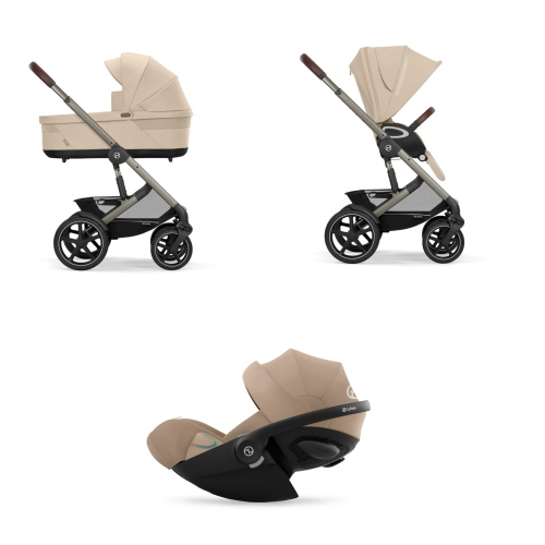 Cybex Trio Talos S Lux Tpe Almond Beige con Cloud G I-Size Plus