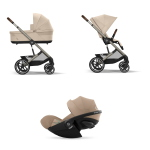 Cybex Trio Balios S lux Almond Beige con Cloud G i-Size Plus
