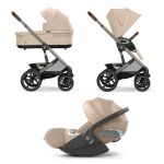 Cybex Trio Talos S Lux Tpe Almond Beige con Cloud T I-Size Plus