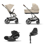 Cybex 4 in 1 Balios Almond Beige con Cloud T i-Size e Isofix