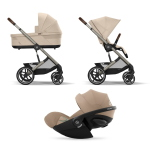 Cybex Trio Balios S lux Almond Beige con Cloud G i-Size Plus